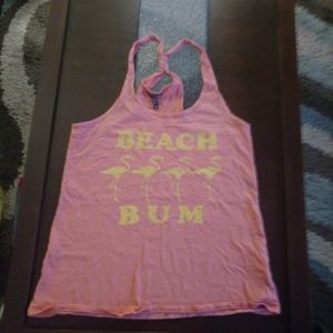 (3/$15) O'Neill Beach Bum Flamingo tank top